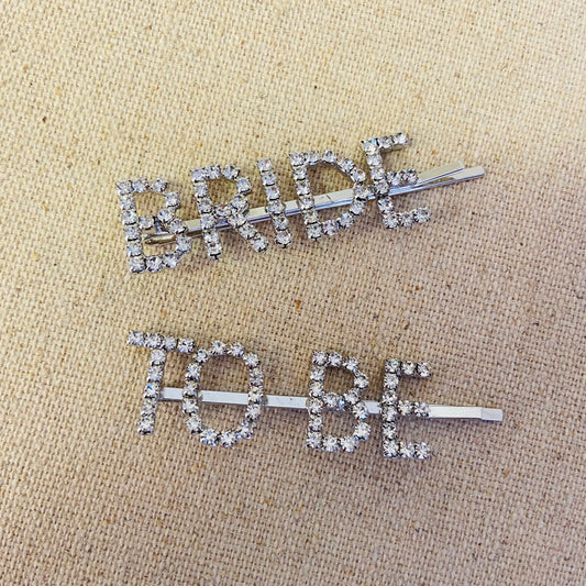 Bride to Be Hair Slides - Set of Two