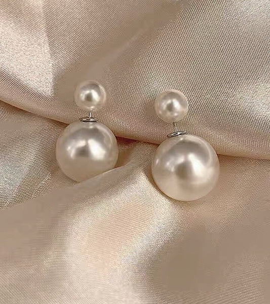 Roșie Double Pearl Earrings